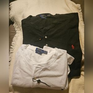 POLO RALPH LAUREN Men Shirts Size 4XB And  4XL One Black One White